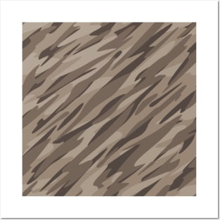 Desert Camouflage Abstract Pattern Posters and Art